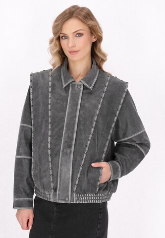 DreiMaster Vintage Jacke in Grau: Vorderseite