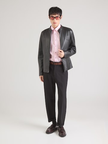 OLYMP Rovný strih Biznis košeľa 'Luxor' - Ružová