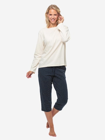 SCHIESSER Pajama 'Organic Cotton' in White