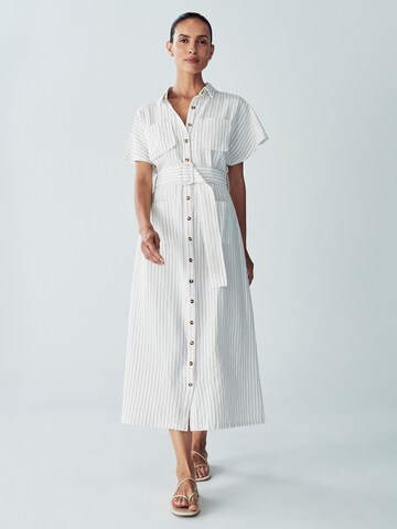 Willa - Vestido camisero 'Wichita' en blanco: frente