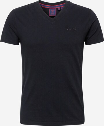 T-Shirt Superdry en noir : devant