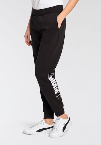 PUMA Regular Sportbroek 'ESS+' in Zwart