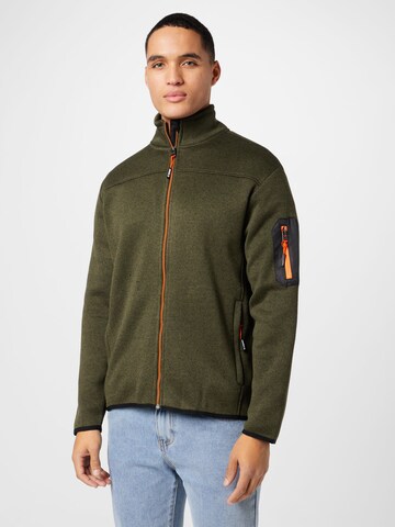 Veste en polaire Jack's en vert : devant