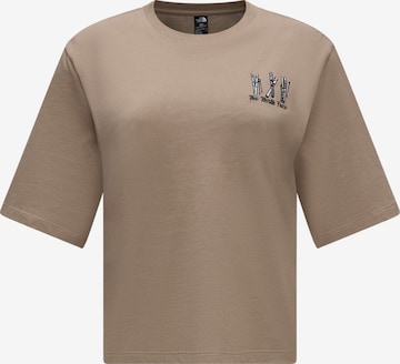 Tricou de la THE NORTH FACE pe bej: față