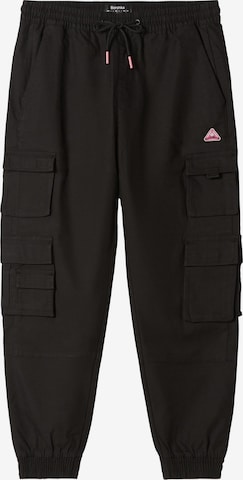 Bershka Tapered Hose in Schwarz: predná strana