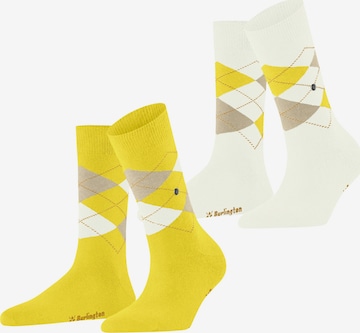 BURLINGTON Socken 'Everyday Argyle' in Gelb: Vorderseite