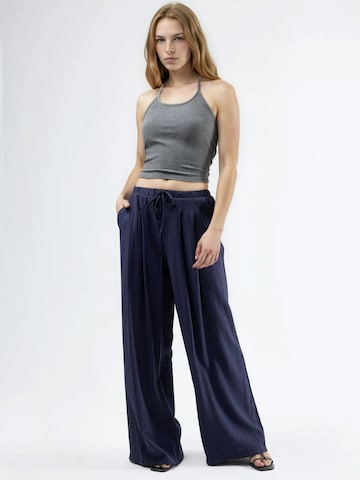 Busem Wide Leg Hose in Blau