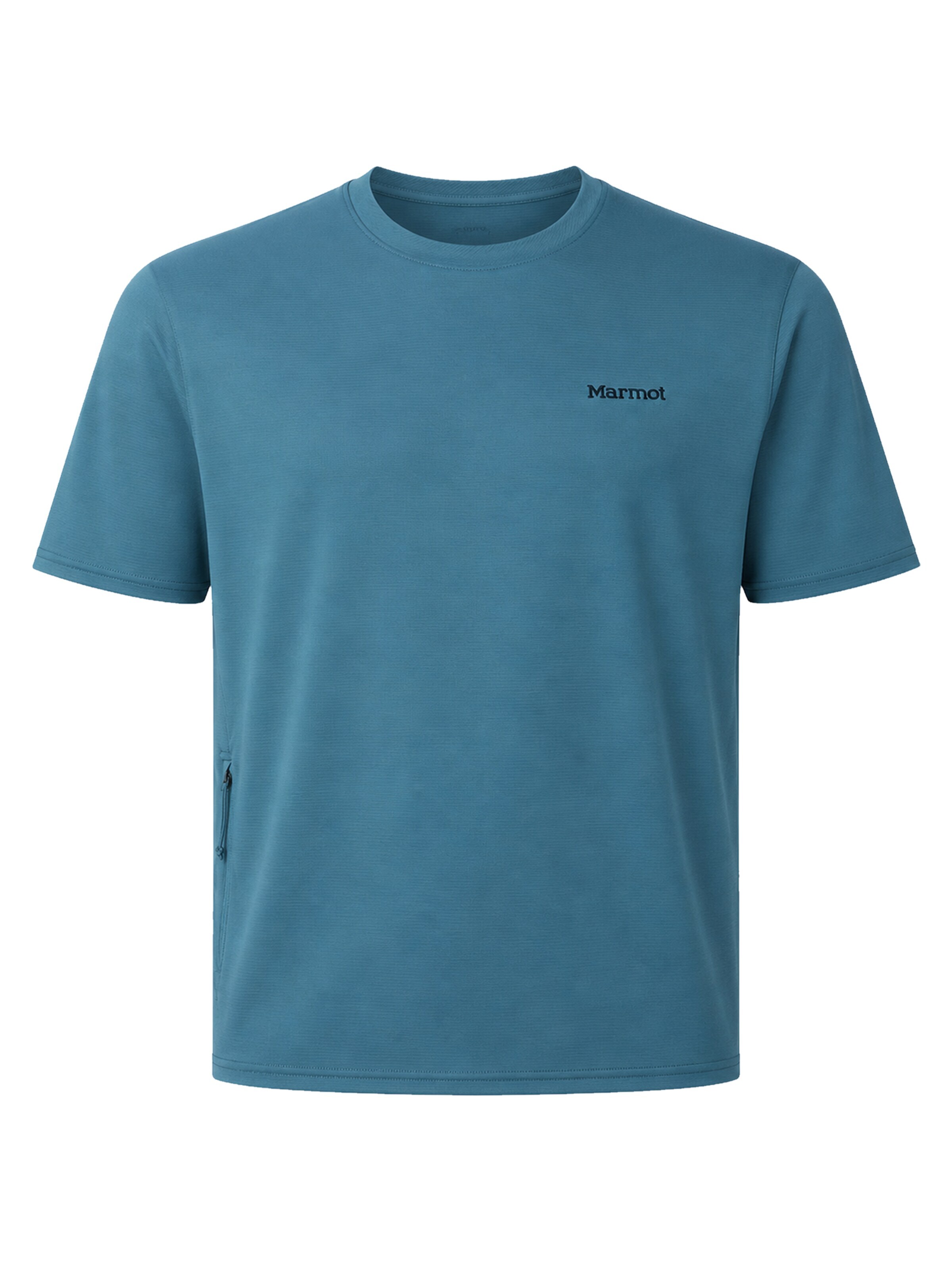 Marmot Performance Shirt 'AirExchange UPF 50 Crew Short-Sleeve' in Blue: front