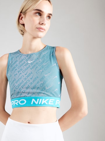 NIKE Sportovní top – modrá: přední strana