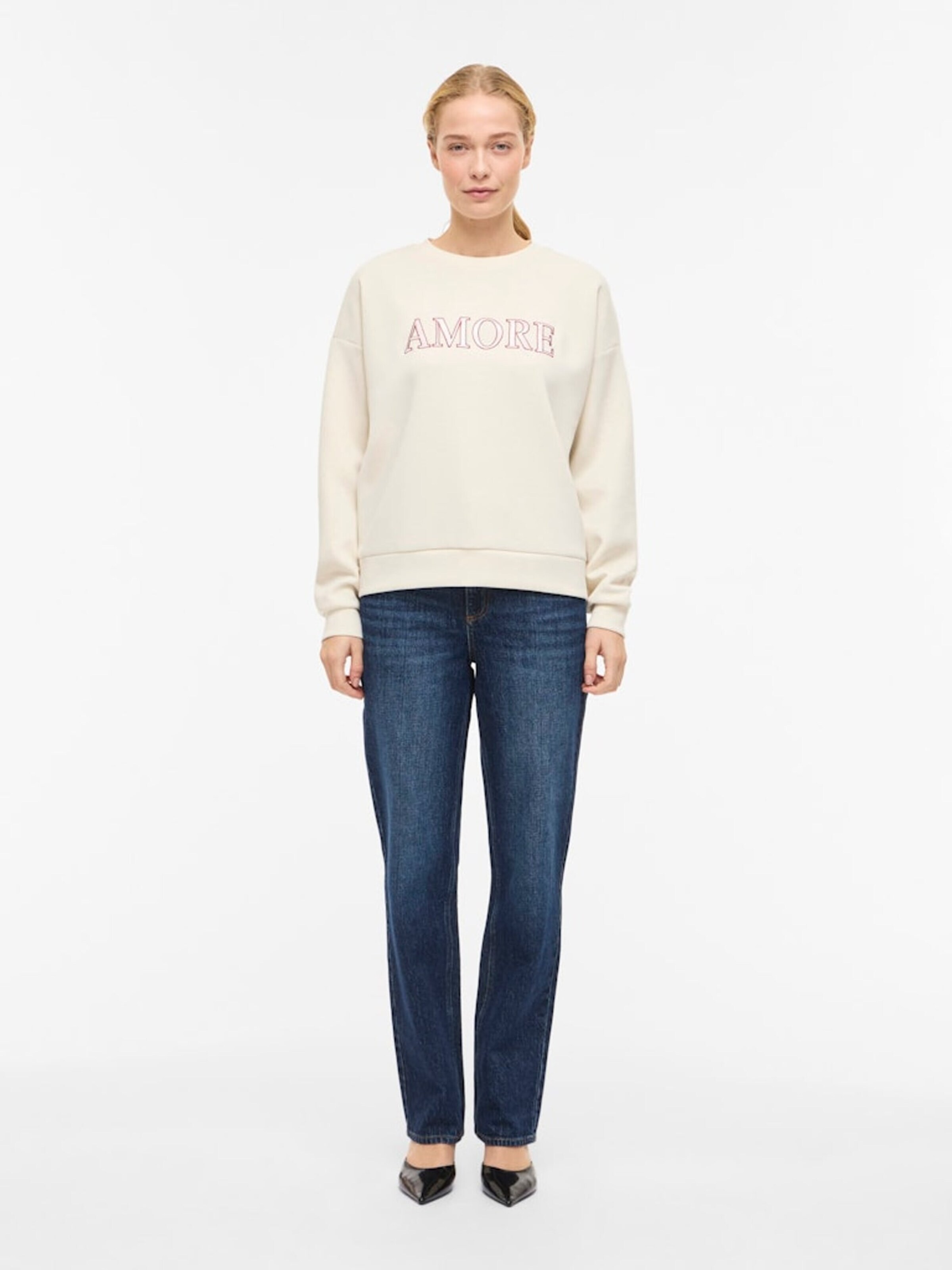 VILA Sweatshirt 'Reflect' in Beige