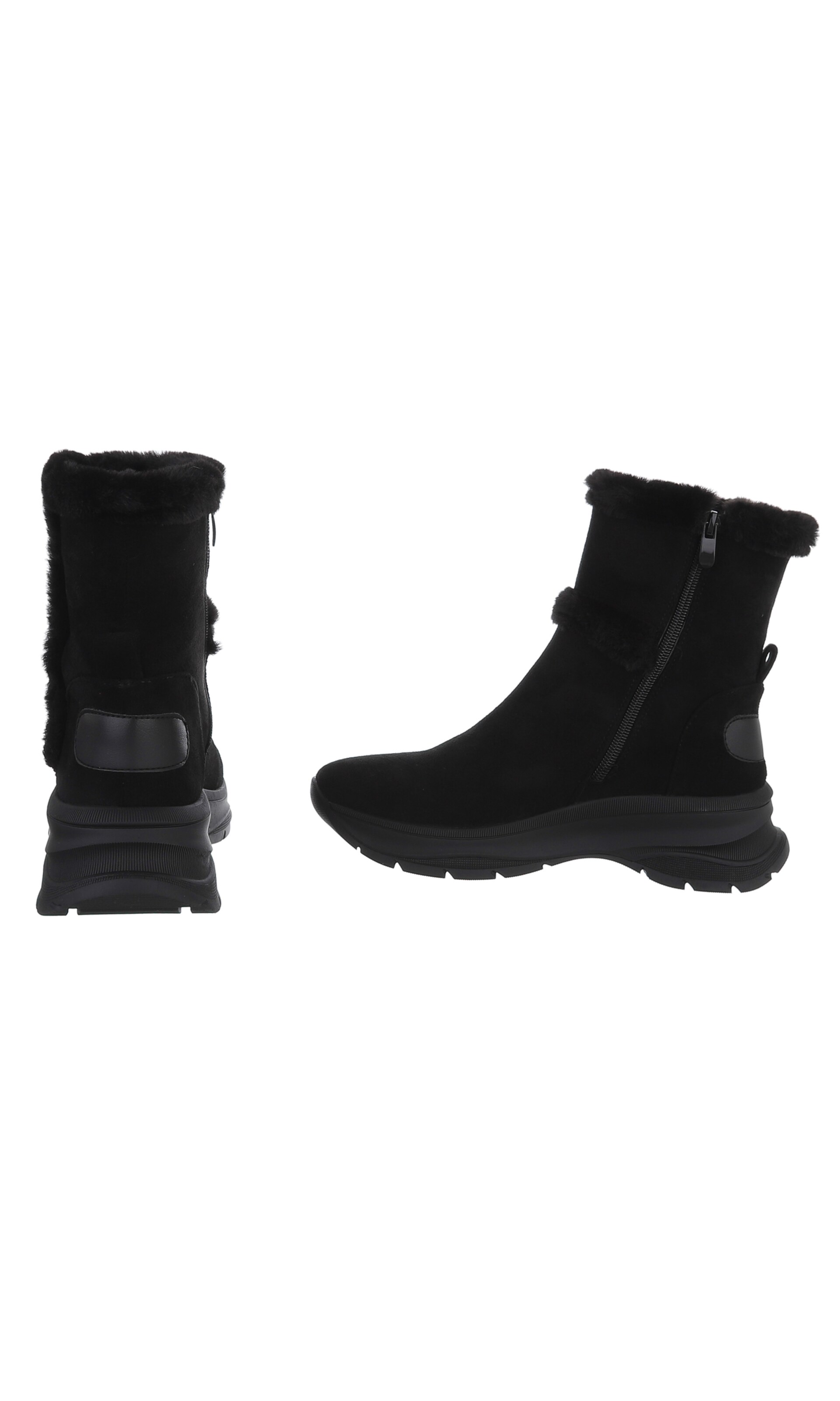 Ital-Design Stiefelette in Schwarz
