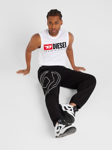 DIESEL - Loosefit Calças 'P-MARKY-MEGOVAL-D' em preto