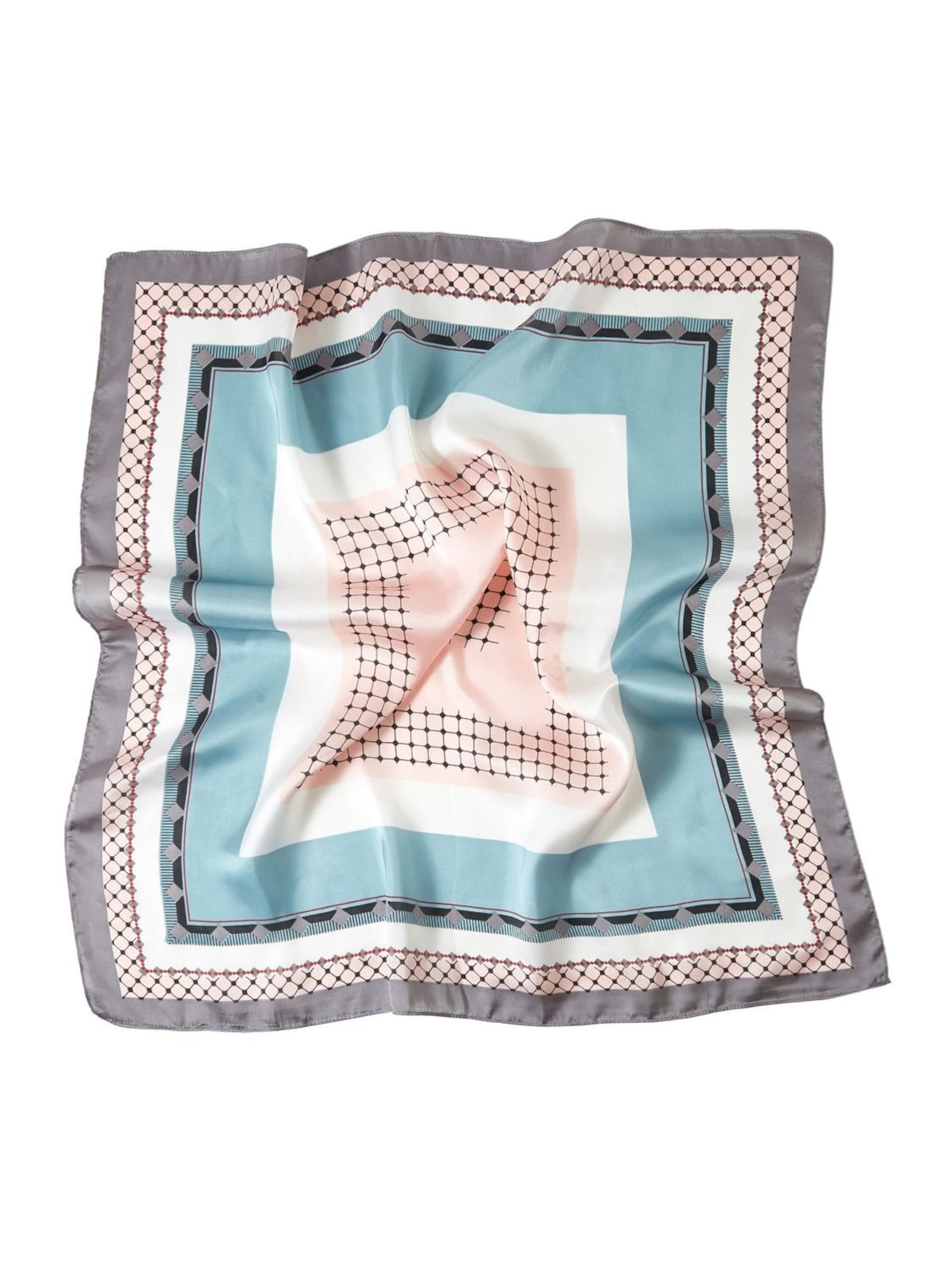 alberto cabale Scarf 'Petit carré de Soie Mixpoint Cléo' in Pink: front