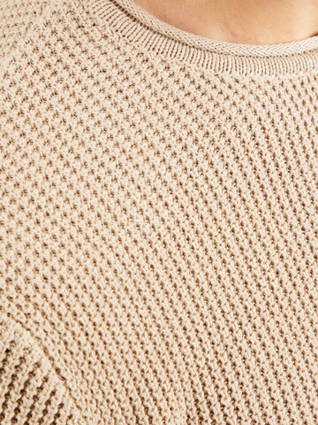 INDICODE JEANS Sweter 'Hoffvin' w kolorze beżowy