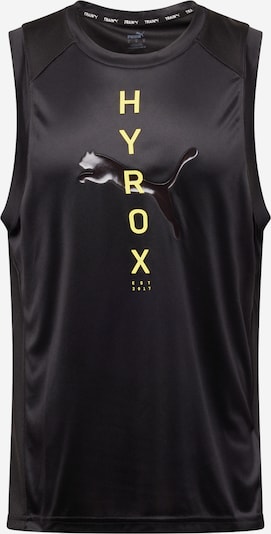 PUMA T-Shirt fonctionnel 'Hyrox' en jaune / noir, Vue avec produit