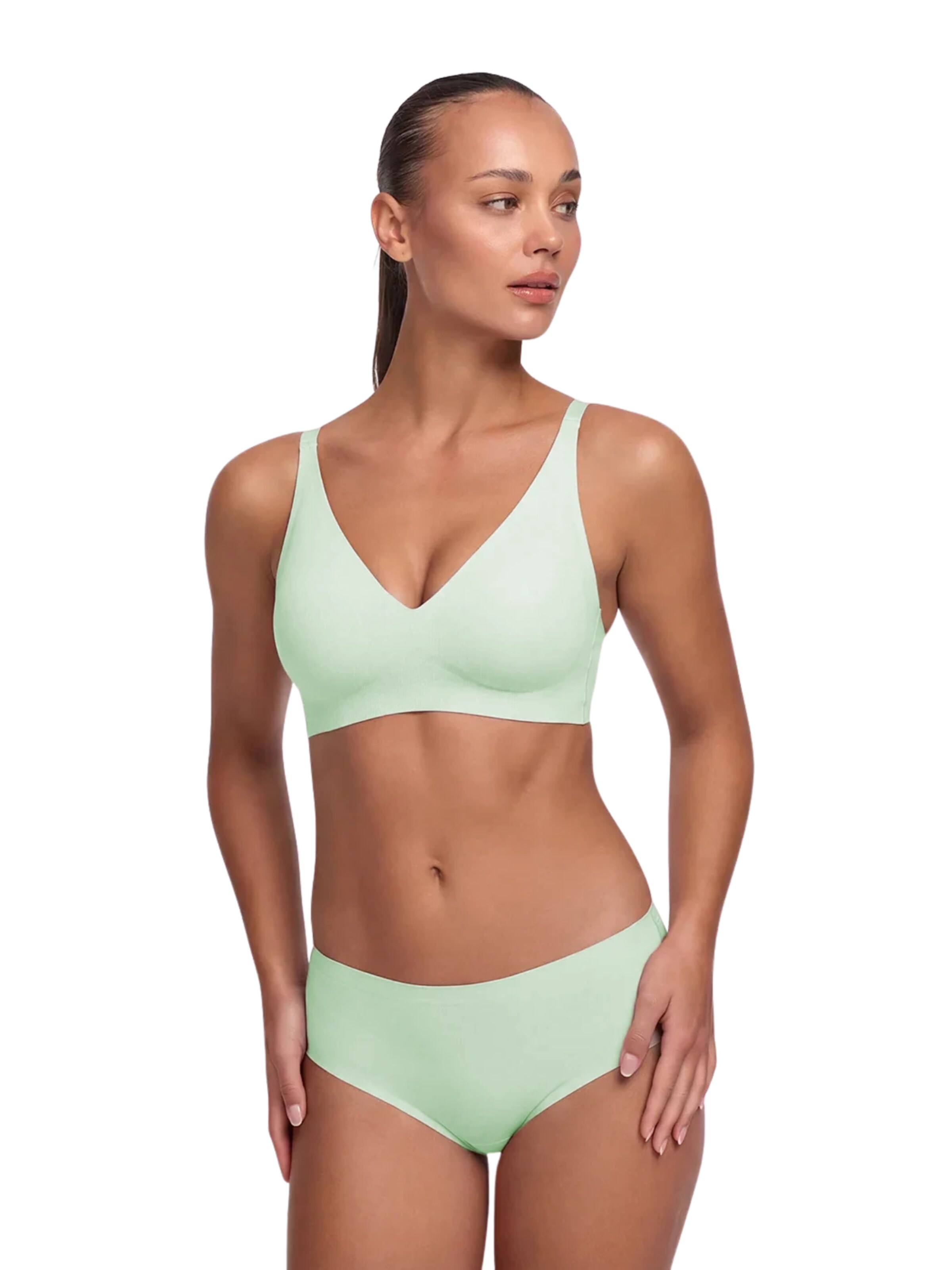 cfab (formerly creamy fabrics) Slip 'Seamless Slip' in Groen