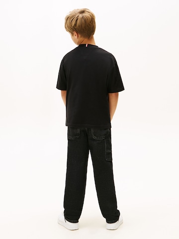 TOMMY HILFIGER Majica 'ESSENTIAL' | črna barva