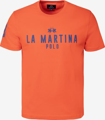La Martina T-Shirt in Orange: Vorderseite