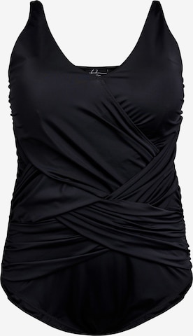 juoda Swim by Zizzi Maudymosi kostiumėlis 'Smita': priekis