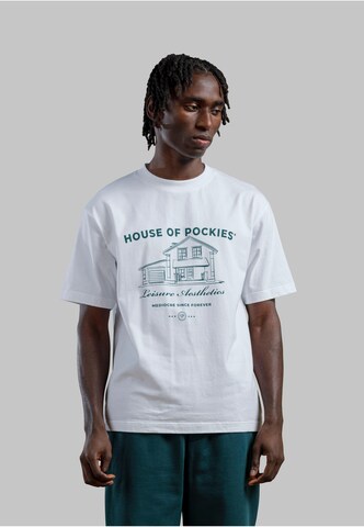 T-Shirt 'H.O.P' Pockies en blanc : devant