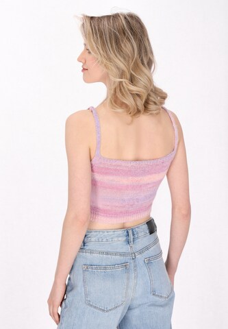 MYMO Knitted Top 'Back To School' in Pink