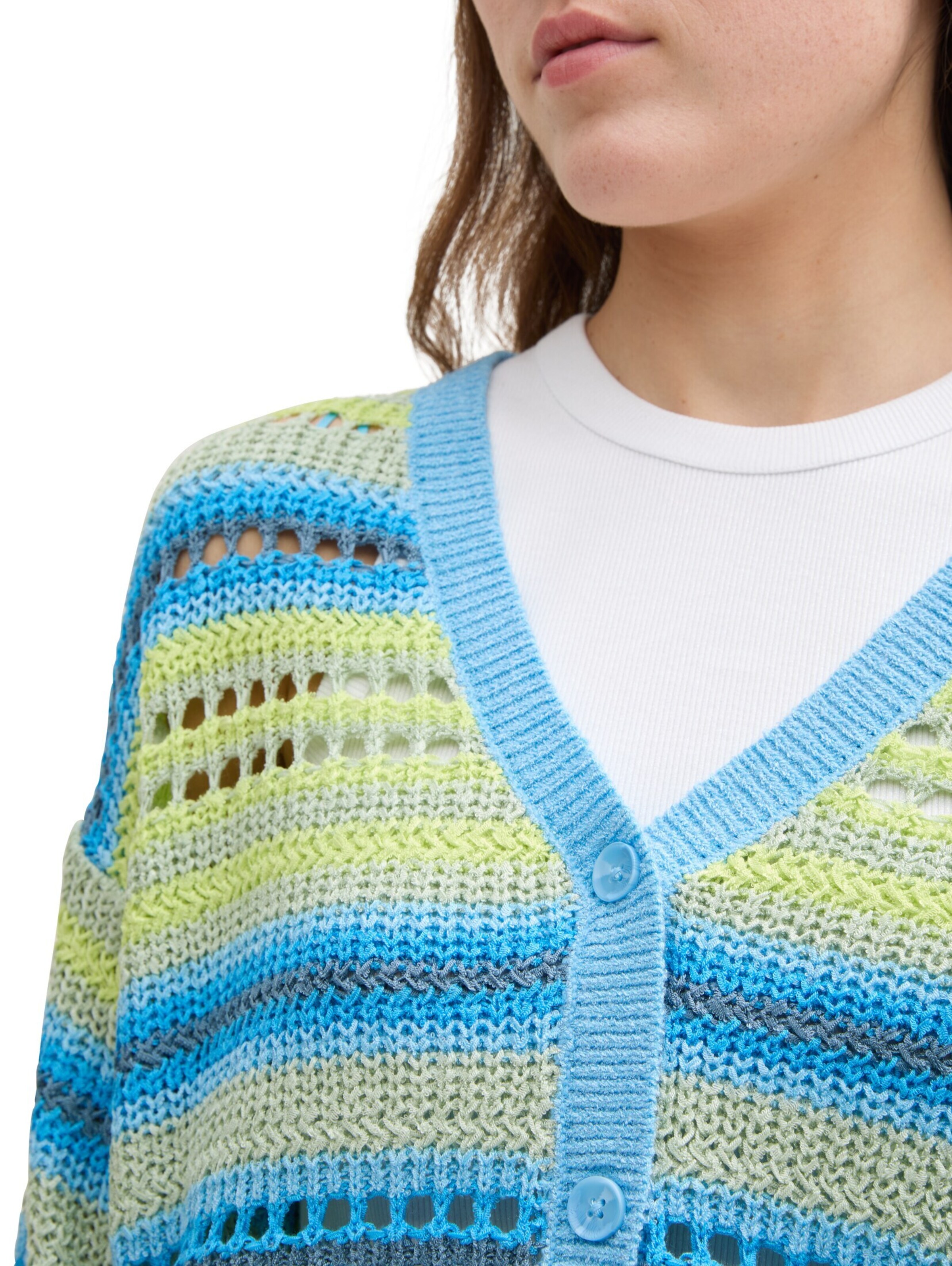 jauktas krāsas TOM TAILOR DENIM Adīta jaka