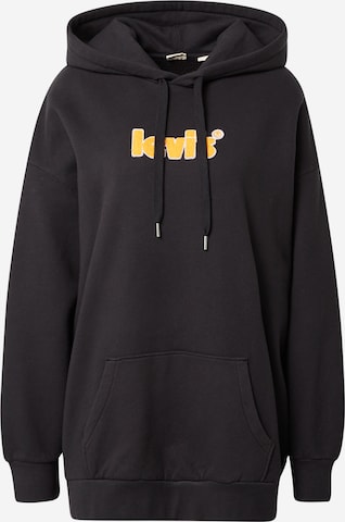 LEVI'S ® Sweatshirt 'Prism Hoodie' in Zwart: voorkant
