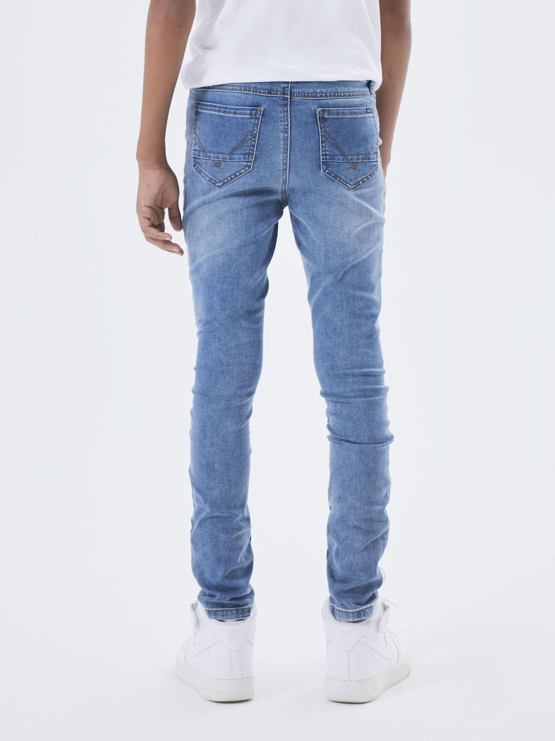 NAME IT NKFPOLLY Skinny Jeans 9214-IC 2P PB - Jeans Sottili E Comodi Per Bambini, Vestibilità Moderna