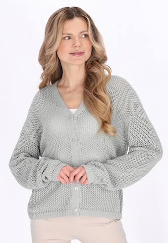 Usha - Cárdigan en verde: frente