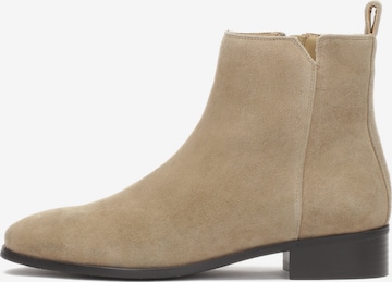 Kazar Booties in Beige: front