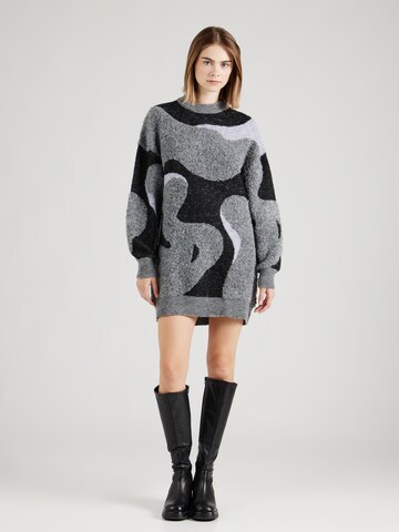 florence by mills exclusive for ABOUT YOU Knit dress 'S'mores' in Grey: front