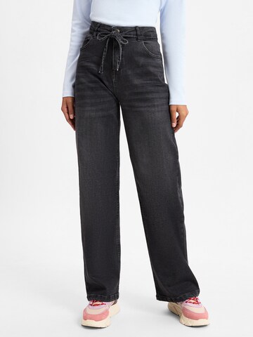 OPUS Loosefit Broek 'Marli' in Zwart: voorkant