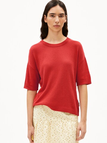 ARMEDANGELS Pullover 'Lizaa Lino' in Rot: Vorderseite