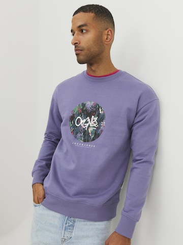 JACK & JONES - Sweatshirt 'Silverlake' em roxo