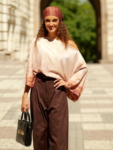 JIORO Tunic 'ANCIENT TOWN' in Beige