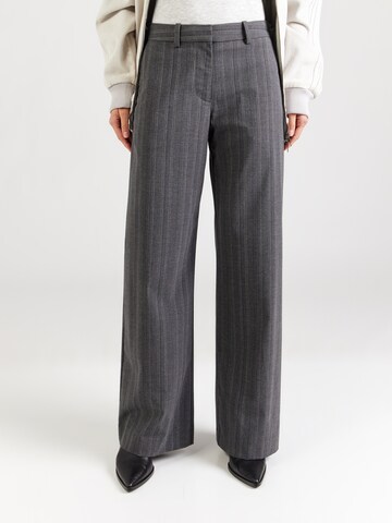 WEEKDAY Wide Leg Hose 'SPEED Dylan' in Grau: Vorderseite