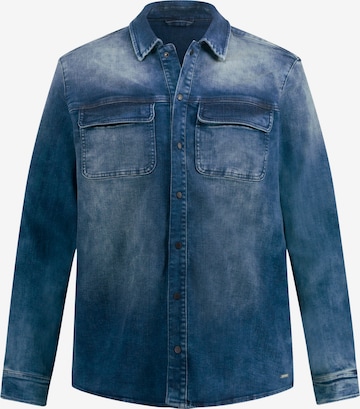 JP1880 Comfort fit Button Up Shirt in Blue: front