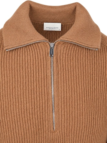 Profuomo Shirt in Bruin