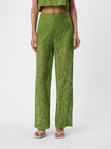 OBJECT Flared Pants 'IBI' in Green: front