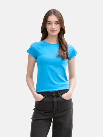 TOM TAILOR DENIM Shirt in Blauw: voorkant