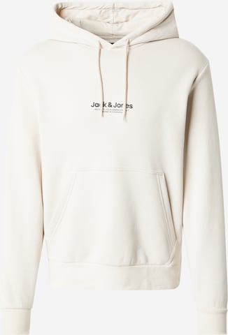 JACK & JONESSweater majica 'JWHVESTERBRO' - bež boja: prednji dio