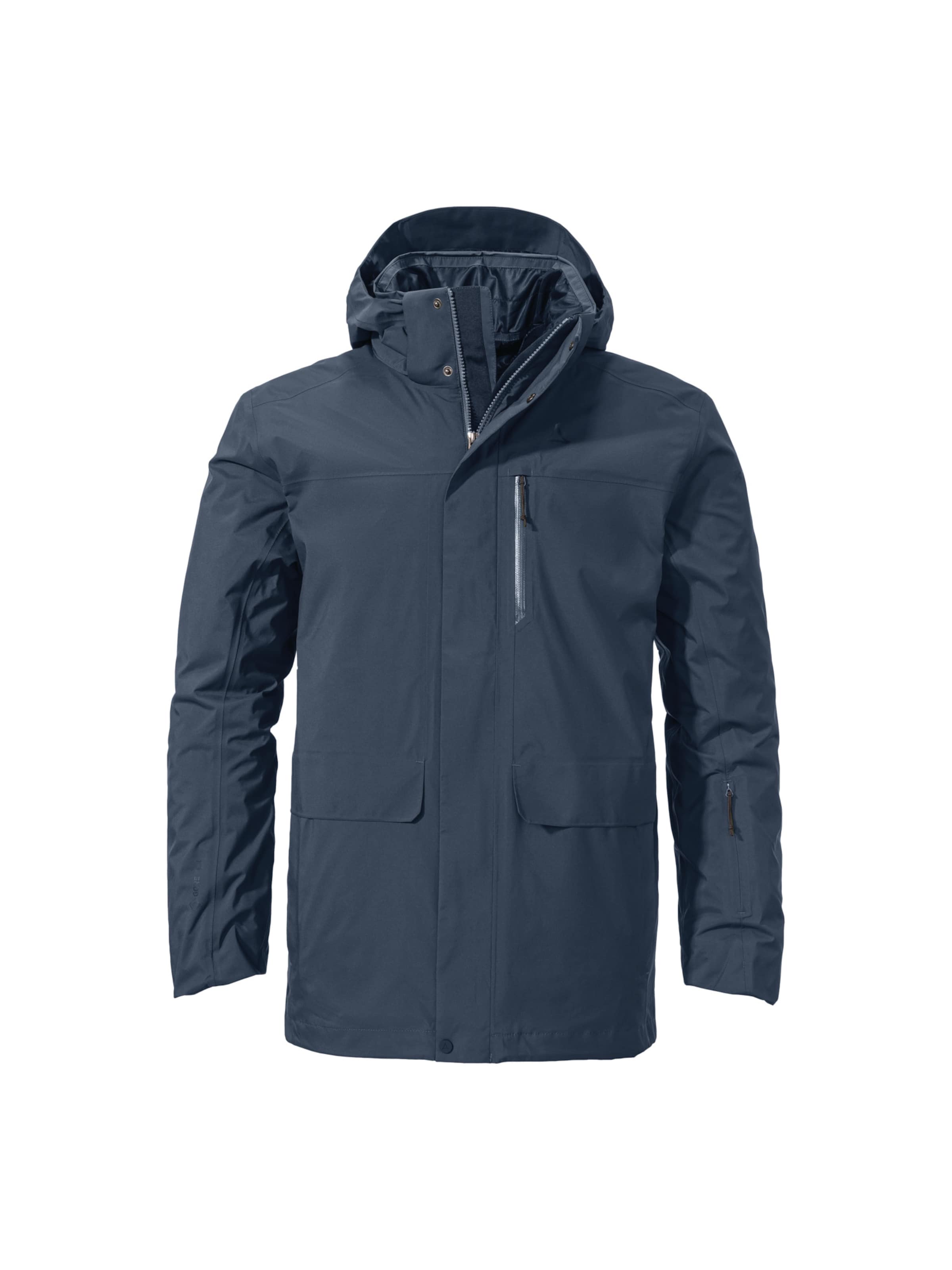 Schöffel Outdoorjas 'Barth' in Blauw: voorkant