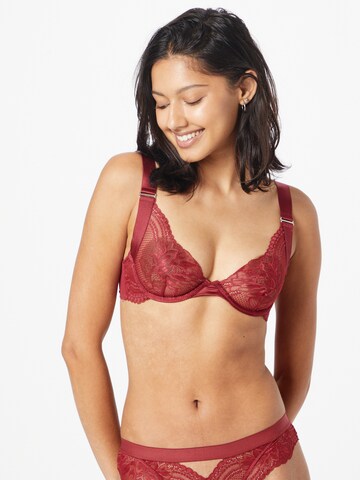 Hunkemöller Balconette BH 'Hana' in Rood: voorkant