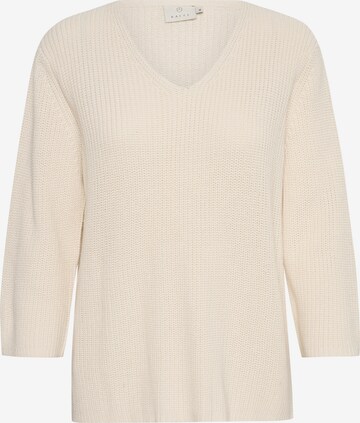 Pull-over 'Merian ' Kaffe en beige : devant