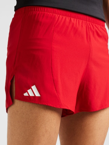 ADIDAS PERFORMANCE Обычный Спортивные штаны 'Adizero Essentials' в Красный
