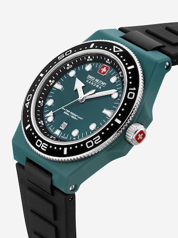 SWISS MILITARY HANOWA Analoog horloge 'Ocean Pioneer' in Zwart