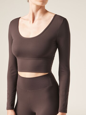 CALZEDONIA Shirt 'Soft Touch' in Brown