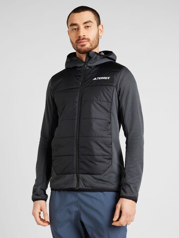 ADIDAS TERREX Outdoor jacket 'Multi Hybrid' in Black: front