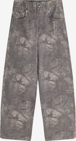 Bershka Baggy Farkut värissä harmaa: etupuoli