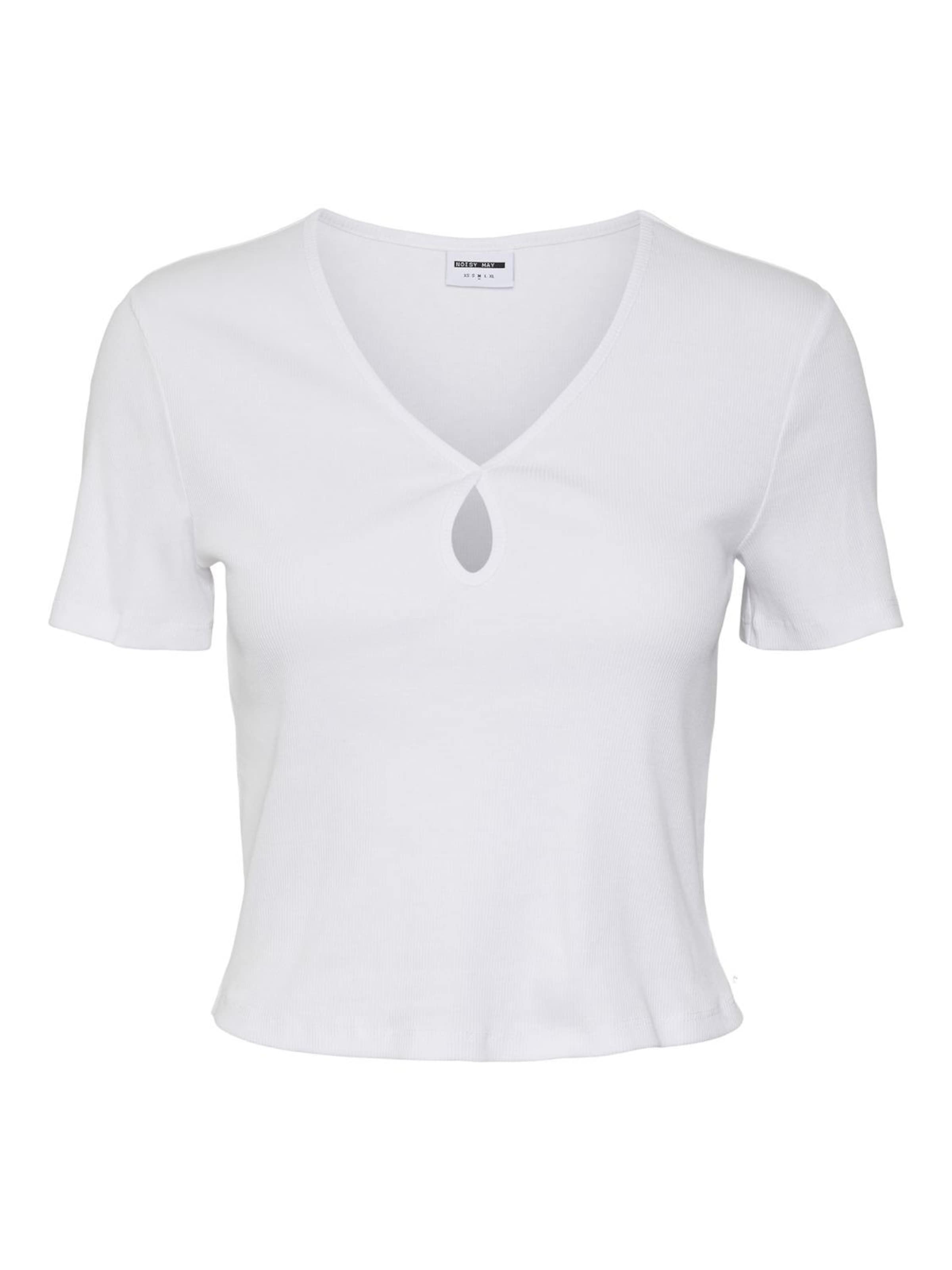 Noisy may Tričko 'NMMaya' – bílá: přední strana